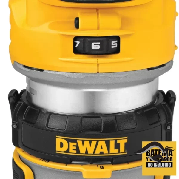 DCW600B-2.webp Ruteadora Fresadora 1/4" 20V Xr Baretool (Sin Baterias ni Cargador) Dewalt DCW600B