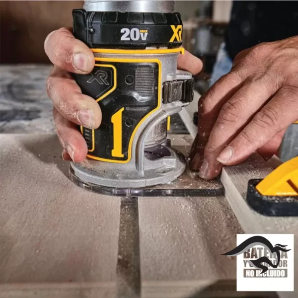 DCW600B-4.webp Ruteadora Fresadora 1/4" 20V Xr Baretool (Sin Baterias ni Cargador) Dewalt DCW600B