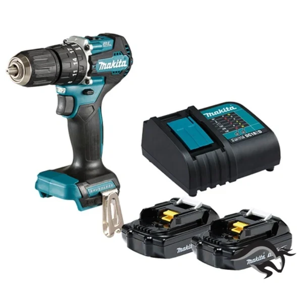 DHP487SYX2-1.webp Taladro Percutor 1/2" 18V LXT BL 40Nm 2 Bat 1.5 Ah Makita DHP487SYX2