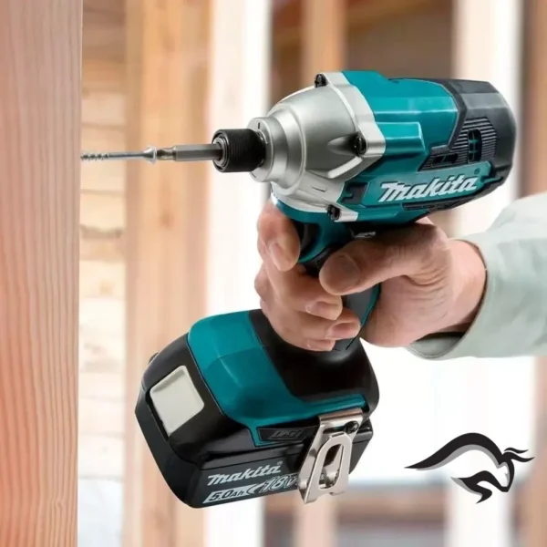 DLX2336SYX-2.webp Taladro Percutor 1/2" + Atornillador Impacto 1/4" 18V LXT 2 Bat y Carg Makita DLX2336SYX