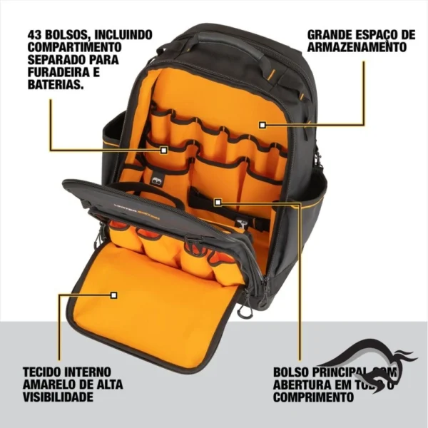 DWST60122-1-6.webp Mochila Porta Herramientas 43 Bolsillos Dewalt x McLaren DWST60122-1