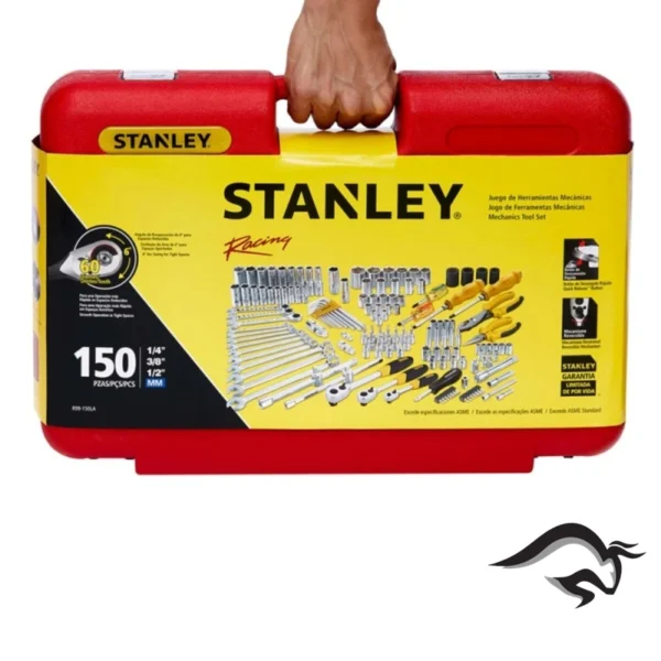 R99-150LA-4.webp Juego de Herramientas Racing 1/4", 3/8" y 1/2" 150 Piezas Stanley R99-150LA