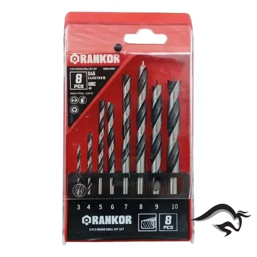 RDB910801-3.webp Set de Brocas Helicoidales Para Madera Rankor x8Pzs RDB910801