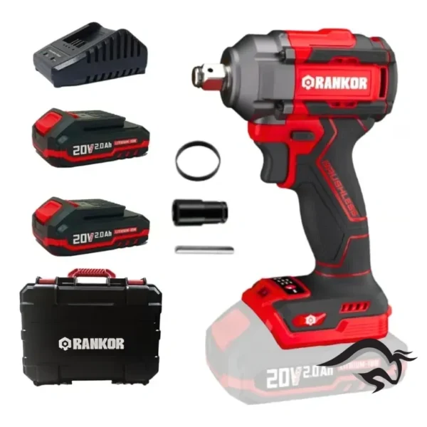 RLIW20001-1.webp Llave de impacto 20V Encastre 1/2" 350Nm Torque Rankor Brushless