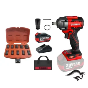 Llave de impacto 20V 500NM Brushless Rankor RLIW20002 + Dados Tooltech
