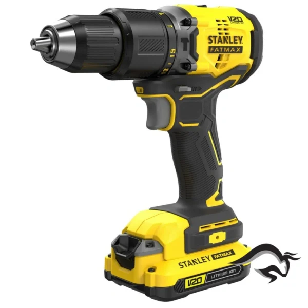 SBDI465D2T-B2-3.webp Taladro Impacto 20V + Taladro Percutor 13mm Fatmax + 2 Baterías 2AH + Cargador 2A + Maleta T-Stak SISTEMA V20 Stanley