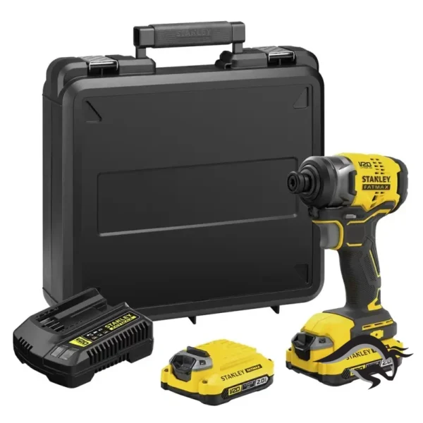 SBI810D2K-B2-1.webp Atornillador de Impacto 1/4" Hex 20V Fatmax 180 Nm 2 Bat Stanley SBI810D2K-B2