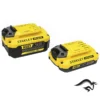 SCD711DMSA-B2-3.webp Taladro Percutor 1/2" 20V Inc 2 Bat y Carg + 50 pz + Bolso Stanley SCD711DMSA-B2