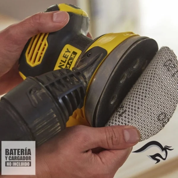 SCS220-B2-5.webp Lijadora Excéntrica 5" 20V Fatmax Baretool Stanley SCS220-B2