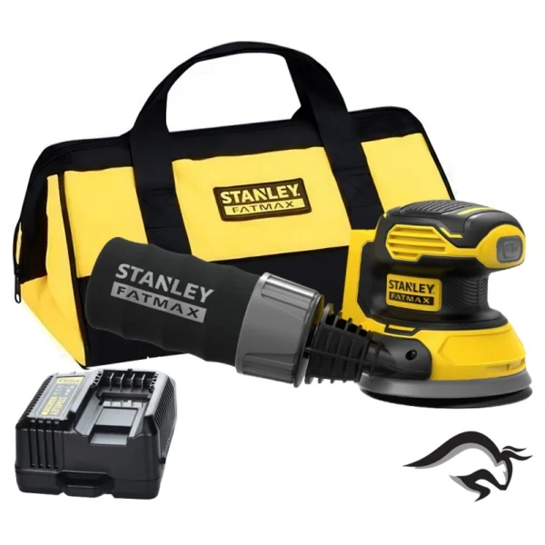 SCS220D1S-B2-1.webp Lijadora Excéntrica 5" 20V Fatmax 1 Bat 2.0 Ah Stanley SCS220D1S-B2