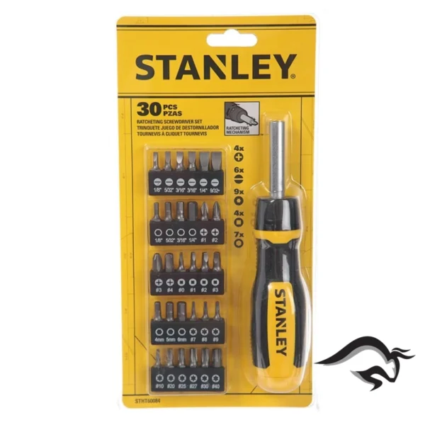 STHT60084-3.webp Desarmador con Rachet Multipuntas 30 Piezas Stanley STHT60084