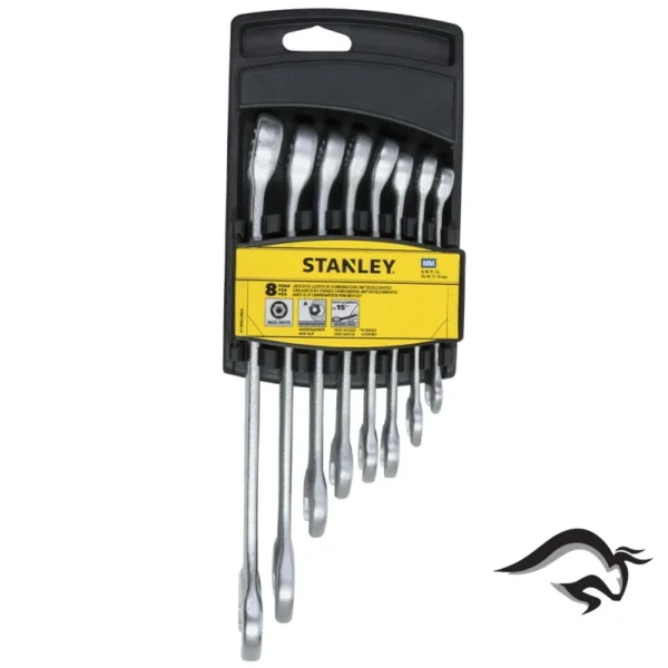 STMT73648-LA-1.webp Set de Llaves Combinadas Milimétricas 8 Unidades Stanley STMT73648-LA