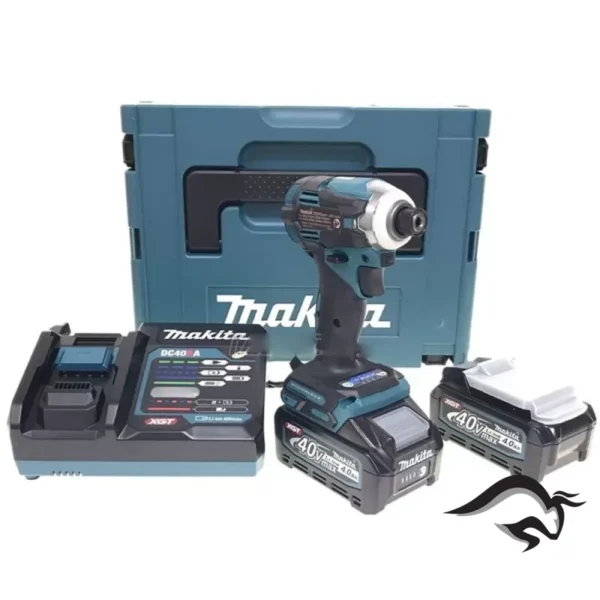Atornillador de Impacto 1/4" Hex 40V XGT BL 2 Bat y Carg Makita TD001GM201