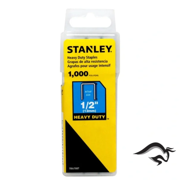 TRA708T-2.webp Grapas 12mm x 29/64" x 0.5mm 1000 Unidades Stanley TRA708T